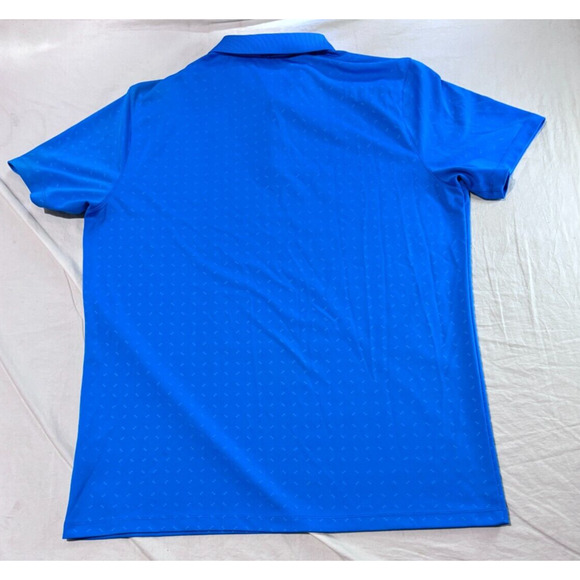 Nike Golf Dri Fit Polo Shirt Mens L Standard Fit Short Sleeve Blue Flake - Picture 3 of 6